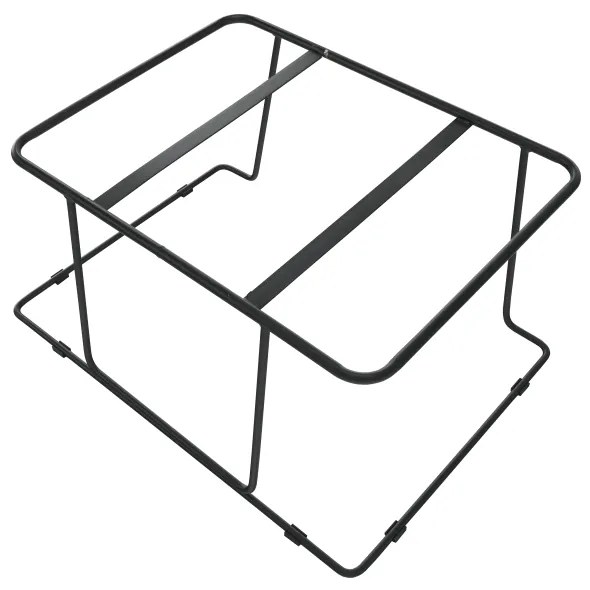 Taburet , material bej/ramă neagră, MERANO YF-S02