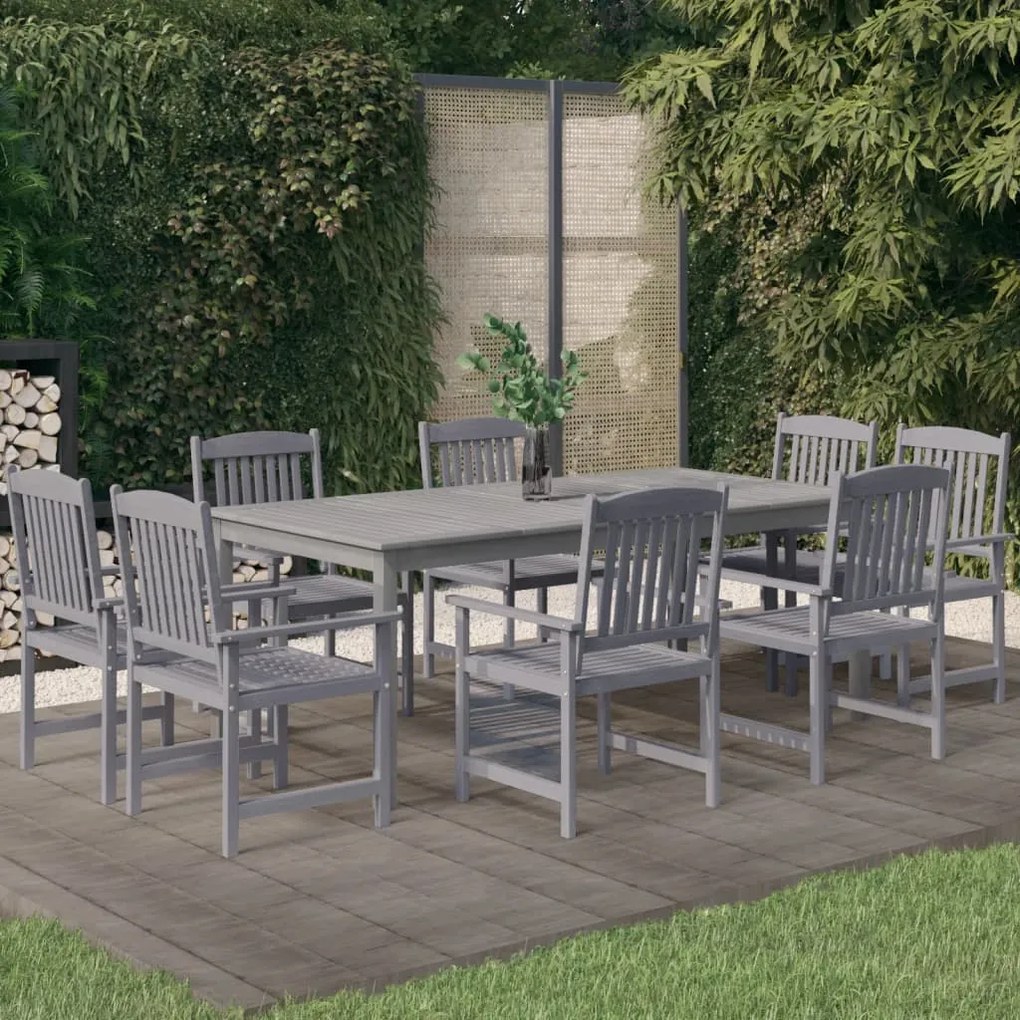 3098683 vidaXL Set mobilier de grădină, 9 piese, lemn masiv de acacia