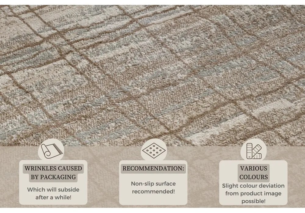 Covor maro/bej 160x235 cm Terrain – Hanse Home