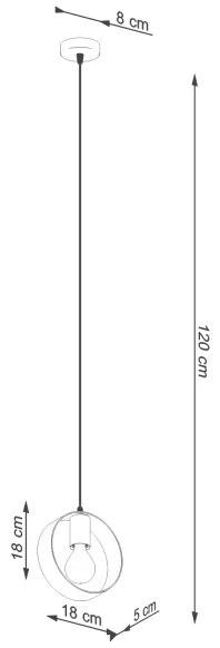 Lustră pe cablu TITRAN 1xE27/60W/230V albă Sollux SL.1137