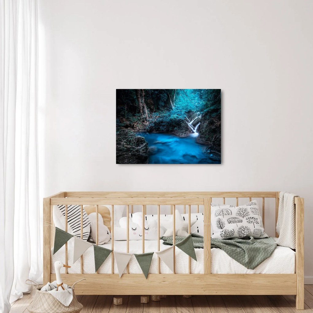 Tablou - Noaptea magică în pădurea tropicală (70x50 cm)