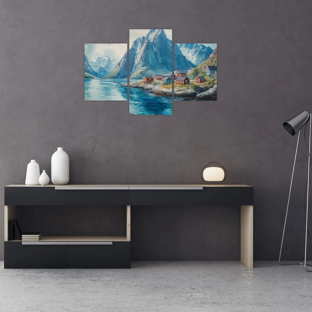 Tablou - Sat norvegian (90x60 cm)
