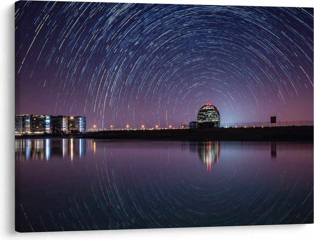 Tablou cu cerul nocturn și stele (70x50 cm)