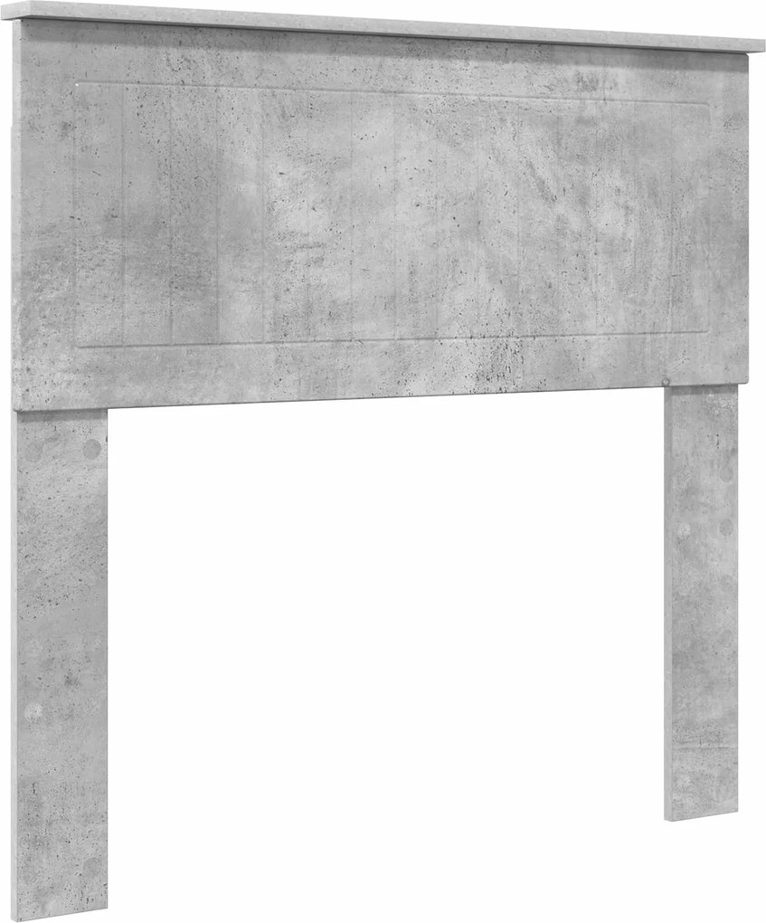 vidaXL Tăblie cap Gri din beton 90 cm Lemn compozit