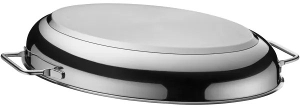 Tavă ovală de copt cu capac WMF 41x28,5 x18 cm oțel inoxidabil