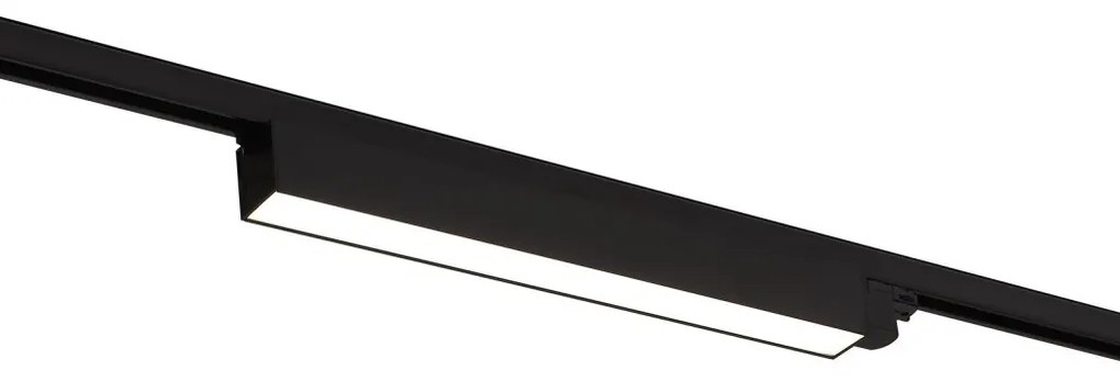 Modul liniar LED pentru sina trifazata MAXLIGHT, LINEAR TRACK BLACK