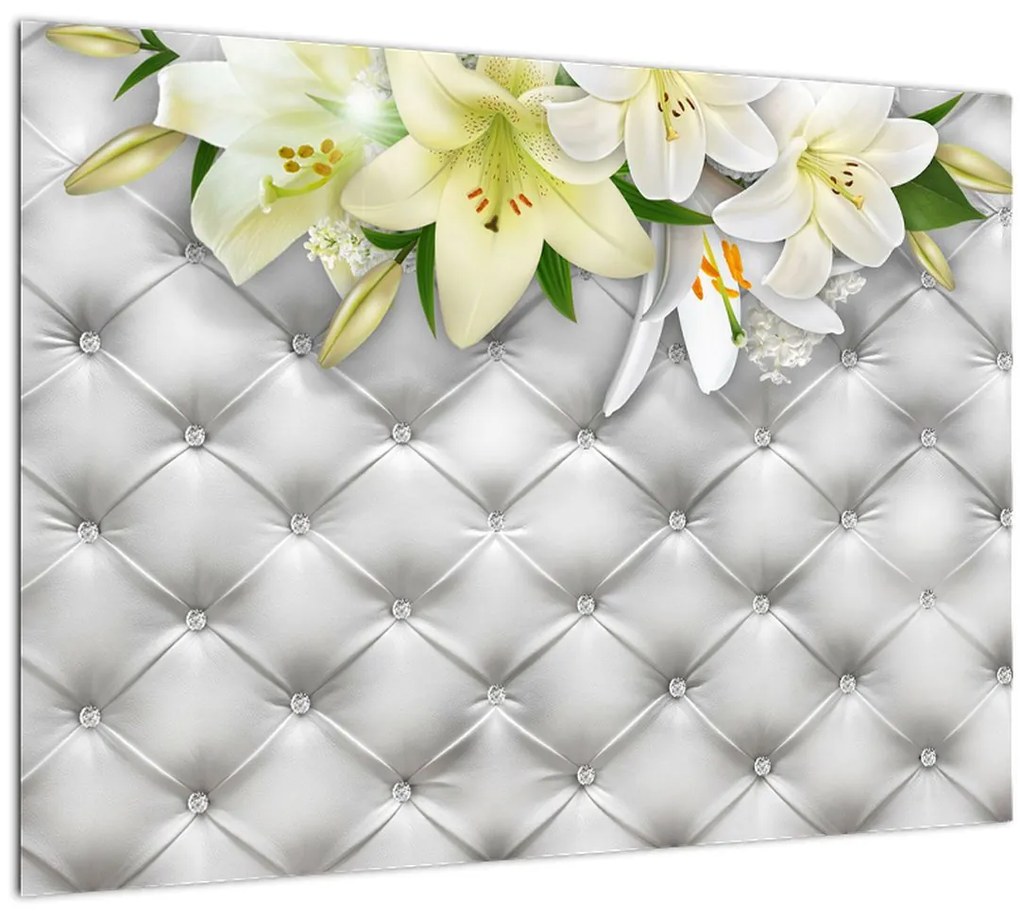 Tablou cu flori de crin (70x50 cm)