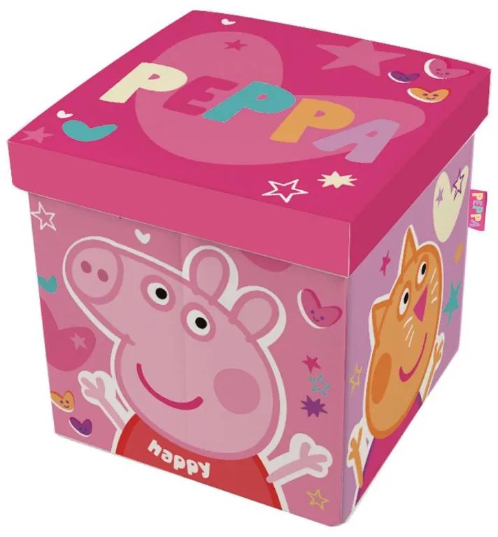 Purcelușa Peppa depozitare jucării 30×30×30 cm