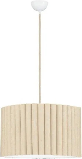 Lustra suspendata cu abajur din in galben Nos