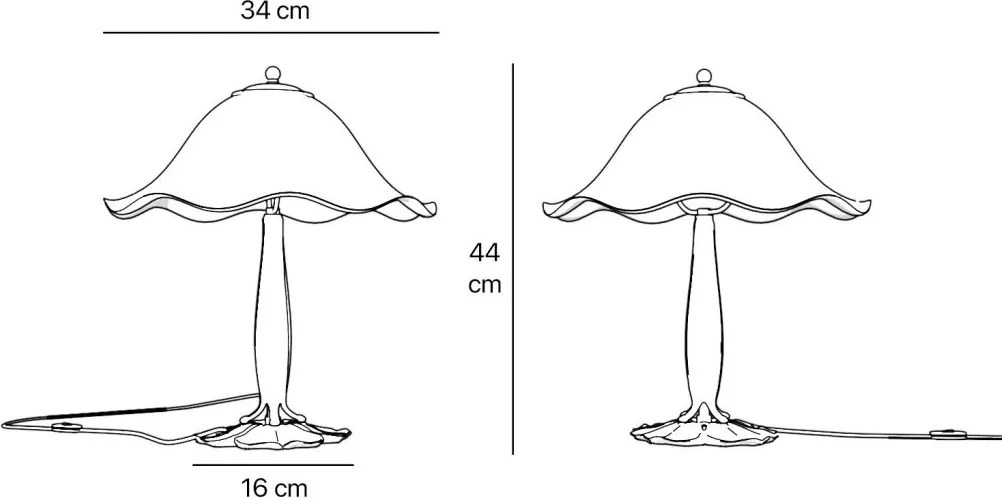 Veioza design floral romantic Mughetto