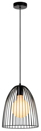 Lustră pe cablu Lucide 74417/01/30 MACARONS 1xE27/40W/230V d. 24,5 cm negru