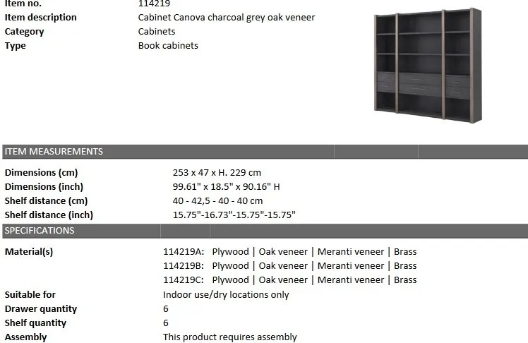 Dulap design elegant LUX Canova 114219 HZ