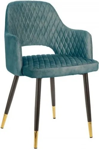 Set de 2 scaune elegante Paris albastru petrol