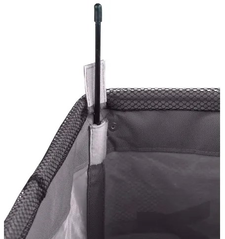 WENKO 3450112100 - Coș pentru rufe QUADRO 40x60 cm gri/negru