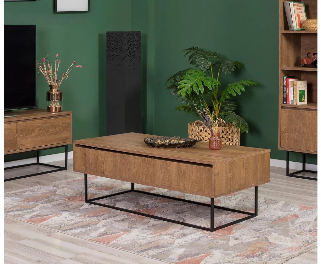 Mobilier living Lexuna 26 (Nuc + Negru). 1089179