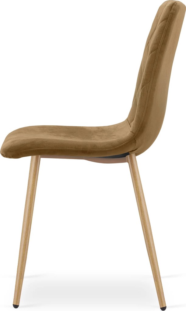 Scaun de catifea maro TURIN