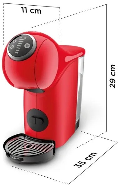 Aparat de cafea cu capsule Krups NESCAFÉ DOLCE GUSTO GENIO S PLUS 1500W roșu