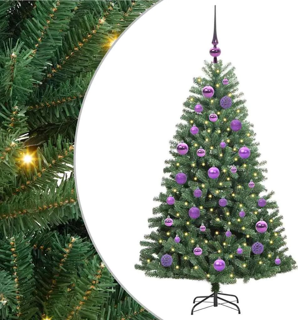 vidaXL Brad de Crăciun artificial cu ramuri articulare Verde 120 cm