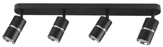 Spot BAMBOO 4xGU10/10W/230V negru