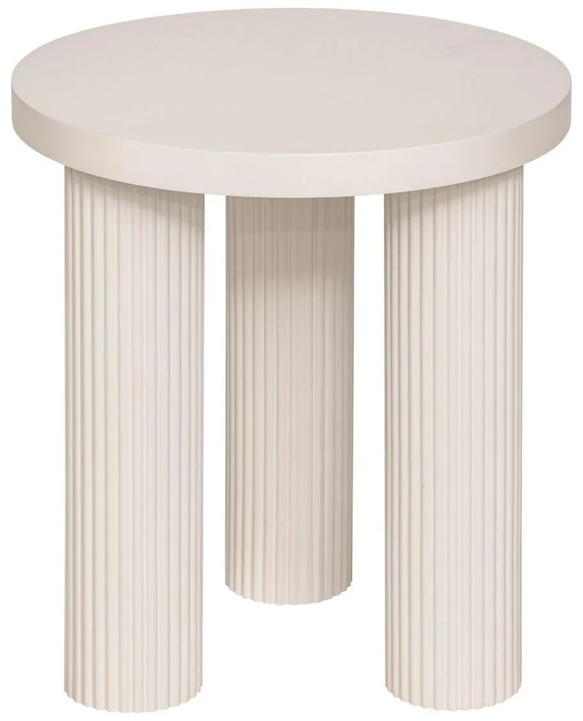 Măsuță de cafea rotundă TELLA, crem, Ø 40 cm