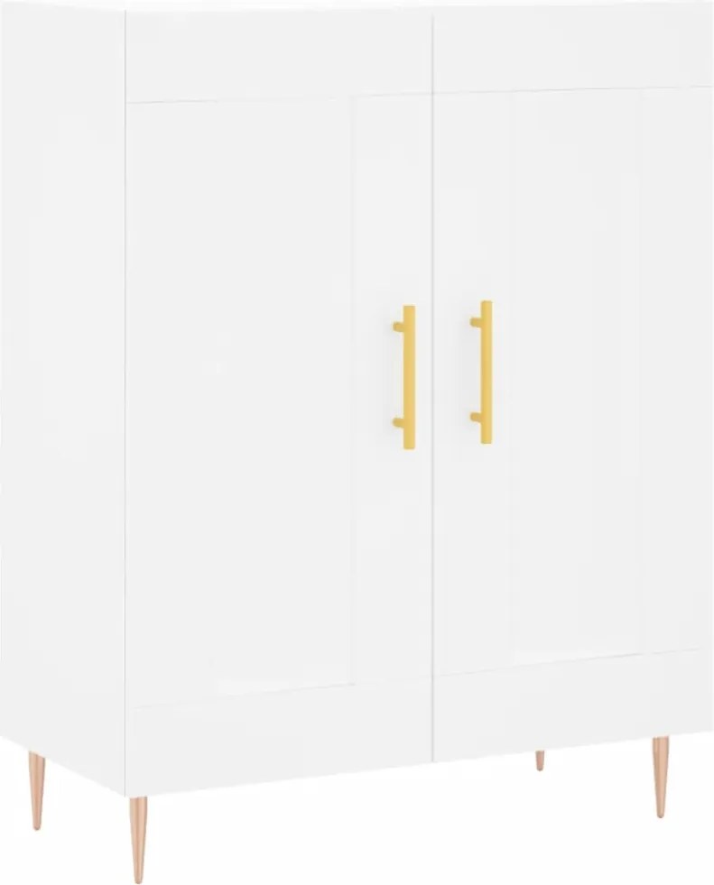 vidaXL Servantă, alb, 69,5x34x90 cm, lemn compozit