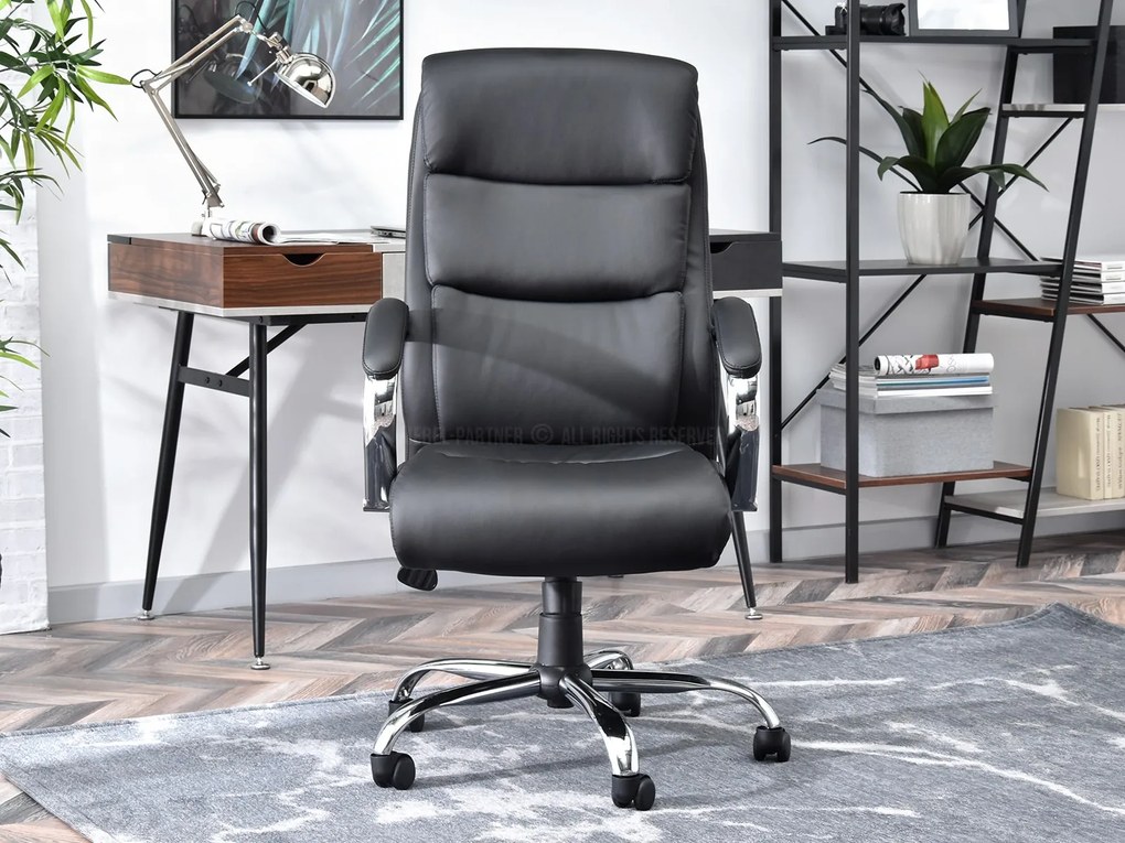 Fotoliu Luxus (negru + crom). Promo -26%. 1109951