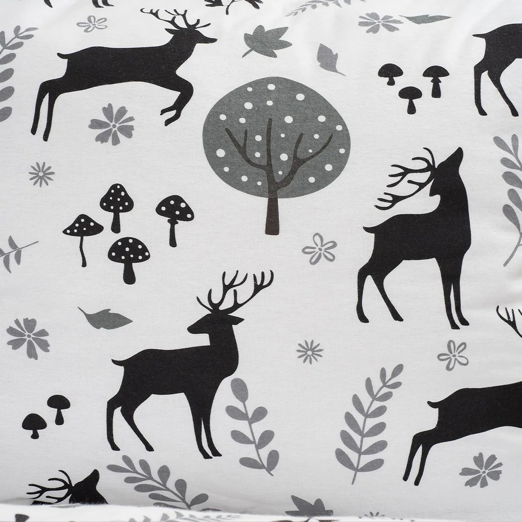 Lenjerie de pat din flanel 4Home Autumn Forest,220 x 200 cm, 2 buc. 70 x 90 cm, 220 x 200 cm, 2 buc. 70 x 90 cm