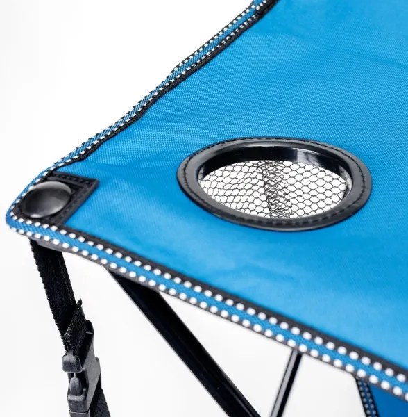 Masă pliabilă de drumeție + 2x scaun albastru