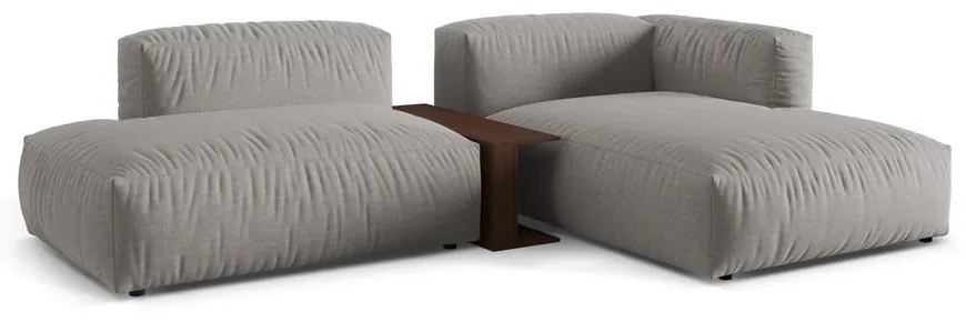 Colțar modular gri deschis (cu colț pe partea dreaptă) Martina – Micadoni Home