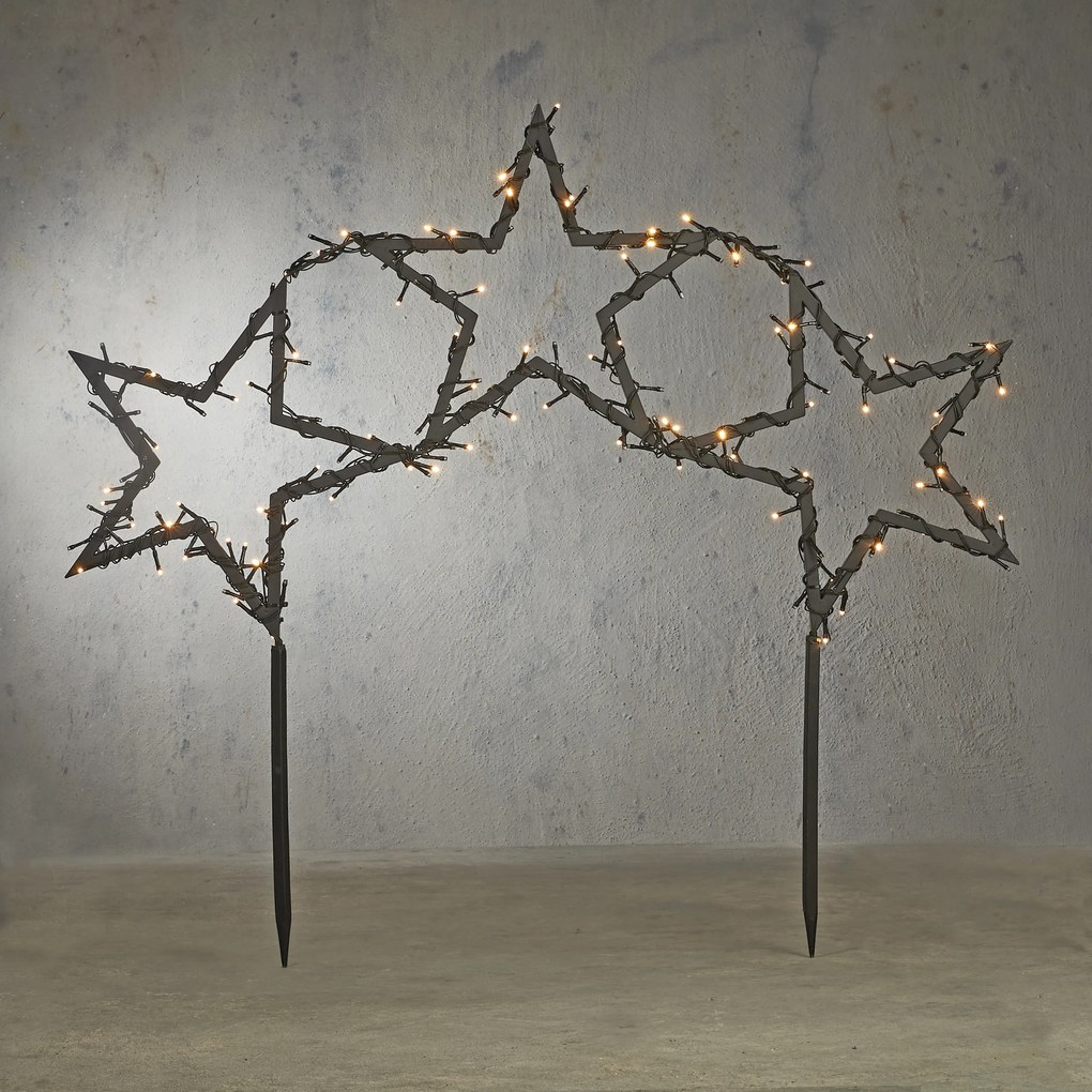 Spotlight de Crăciun Stele Incl. LED cu 8 setări și cronometru - Rudolph