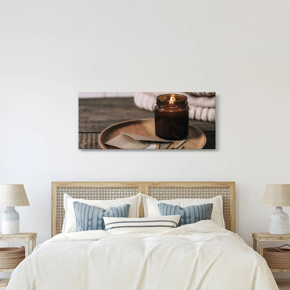 Tablou - Lumânare aprinsă (120x50 cm)