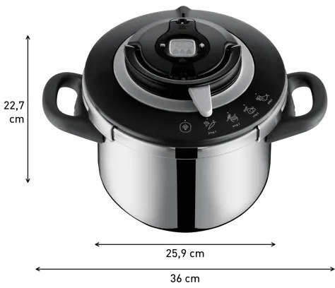 Tefal - Set de oale sub presiune 4,5/6 l CLIPSO+ CHEF