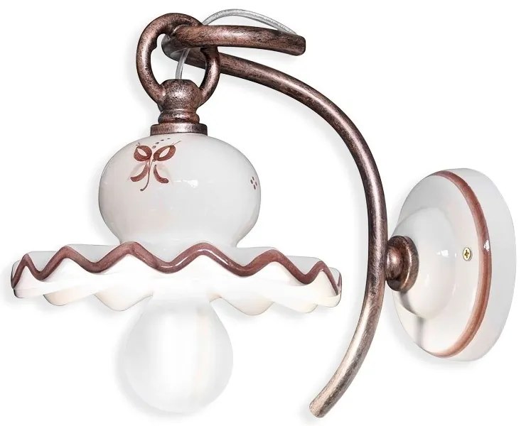 Aplica de perete design clasic realizata manual din ceramica ROMA