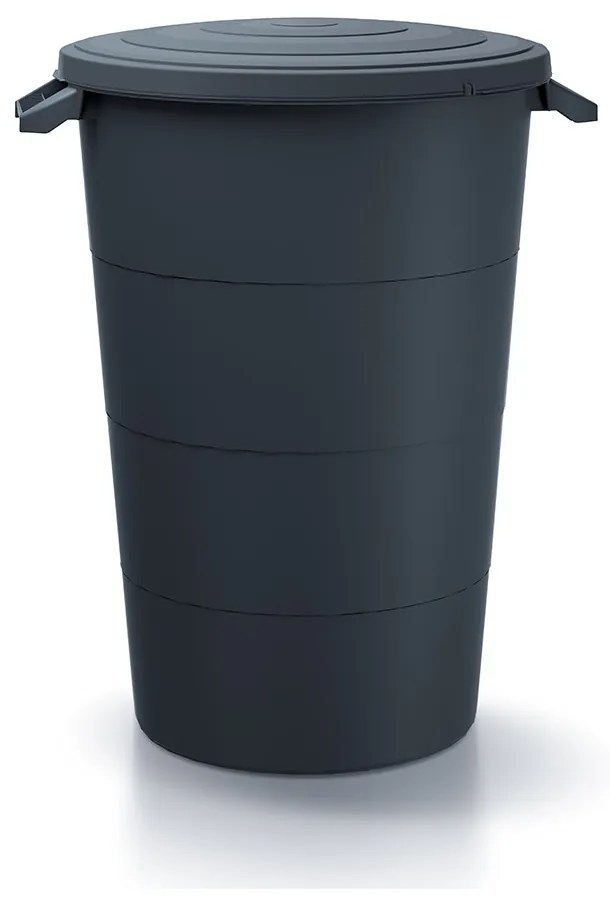 Recipient din plastic de gradina cu mânere, 80 l, antracit