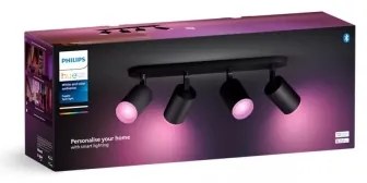 Philips Hue FUGATO LED RGBW spot 4xGU10/4,2W/230V negru dimabil