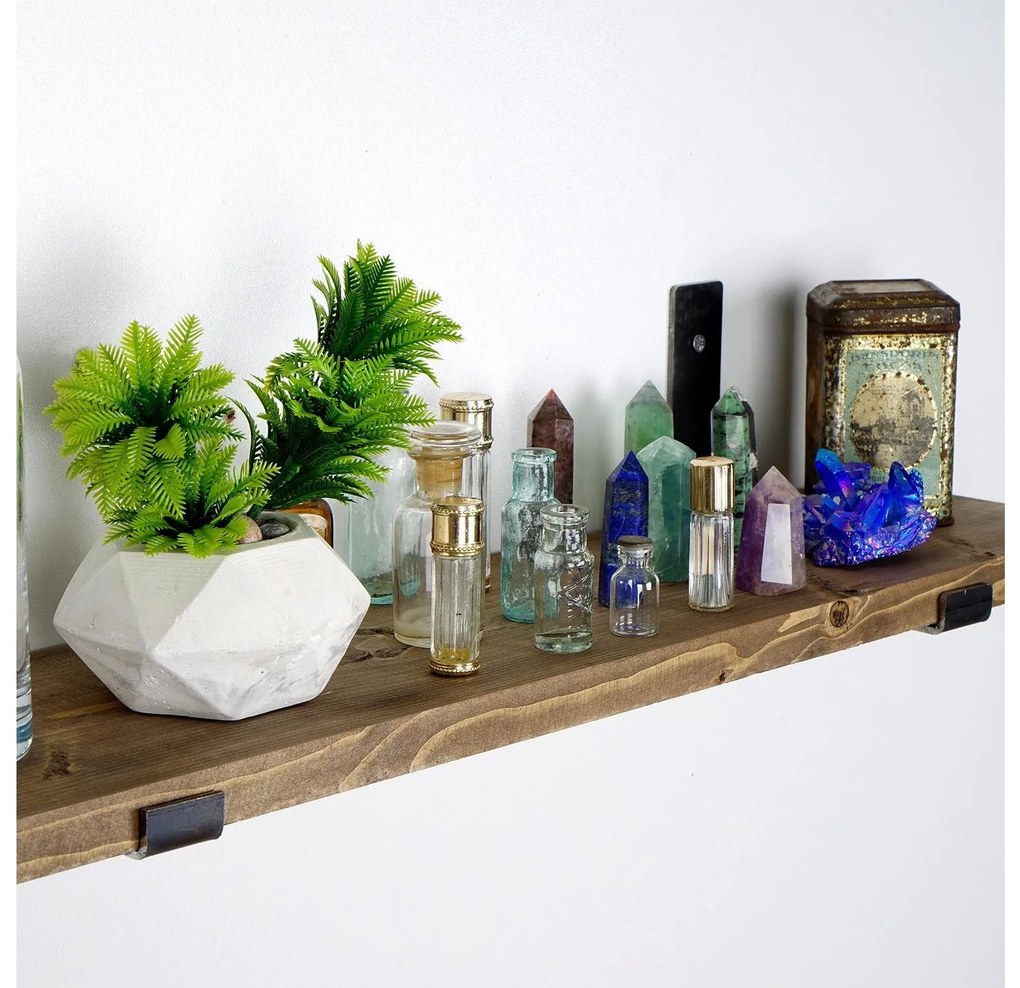 Raft decorativ de perete Dupone 9 (Nuc + negru) . 1093659