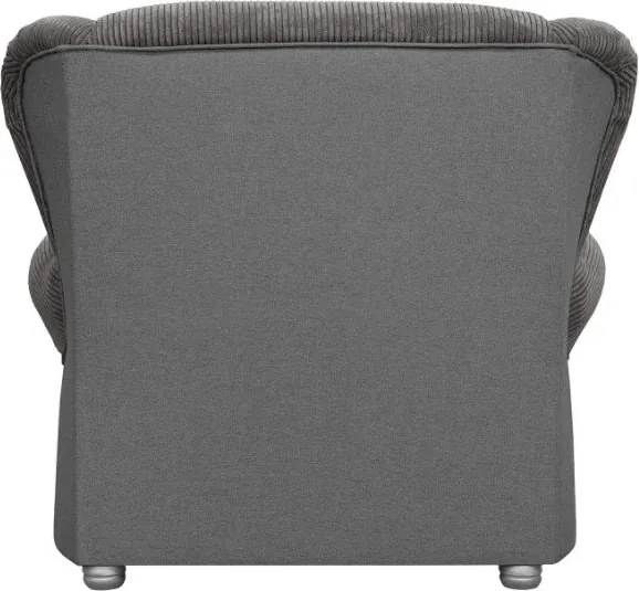 Șezlong taupe cu tapițerie din catifea reiată Lord – Ropez