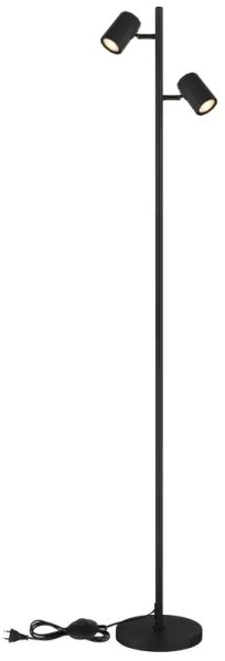 Lampadar Globo 57918SB JAMES 2xGU10/5W/230V negru