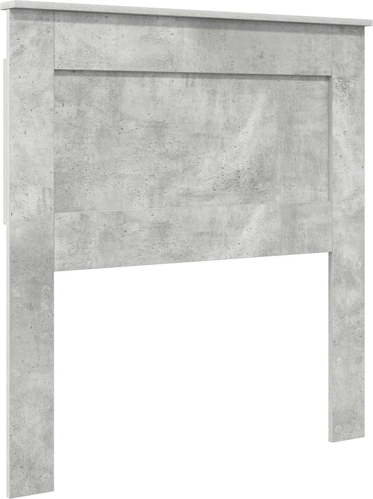 vidaXL Tăblie cap cu headboard Gri din beton 75 cm Lemn compozit