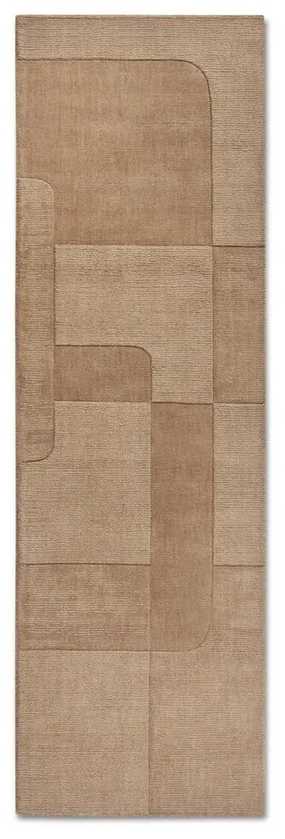Covor tip traversă bej țesut manual din lână 80x250 cm Charlotte – Villeroy&amp;Boch