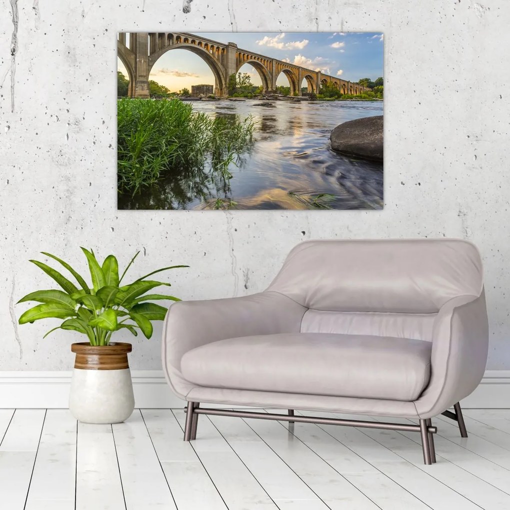 Tablou - Podul de cale ferată Richmond (90x60 cm)