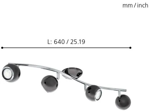 EGLO 31008 - LED Lampa spot BIMEDA 4xGU10/3W LED