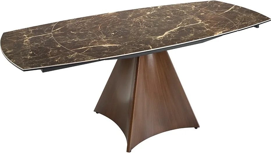 Masa extensibila deosebita design LUX Porcelain Marble 135-205cm