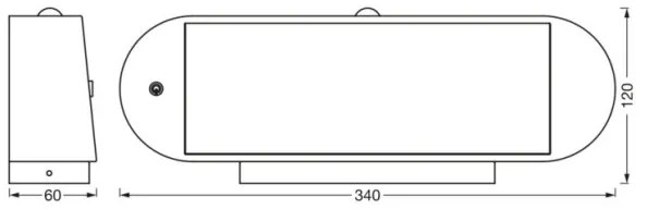 Ledvance ENDURA STYLE LED 6W 7,4V IP44 lampă solară de perete cu senzor