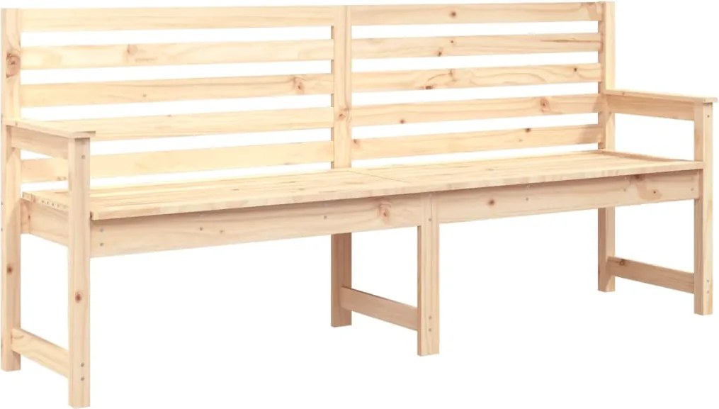 vidaXL Bancă de grădină, 203,5x48x91,5 cm, lemn masiv de pin