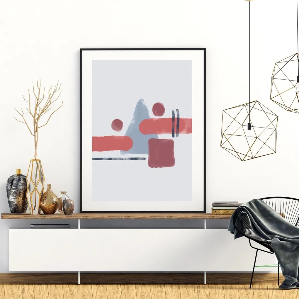 Poster - Abstracție pictată (A4)