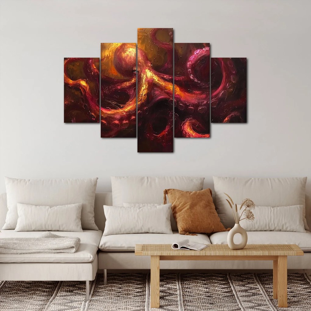 Tablou - Octopus, pictură în ulei (150x105 cm)