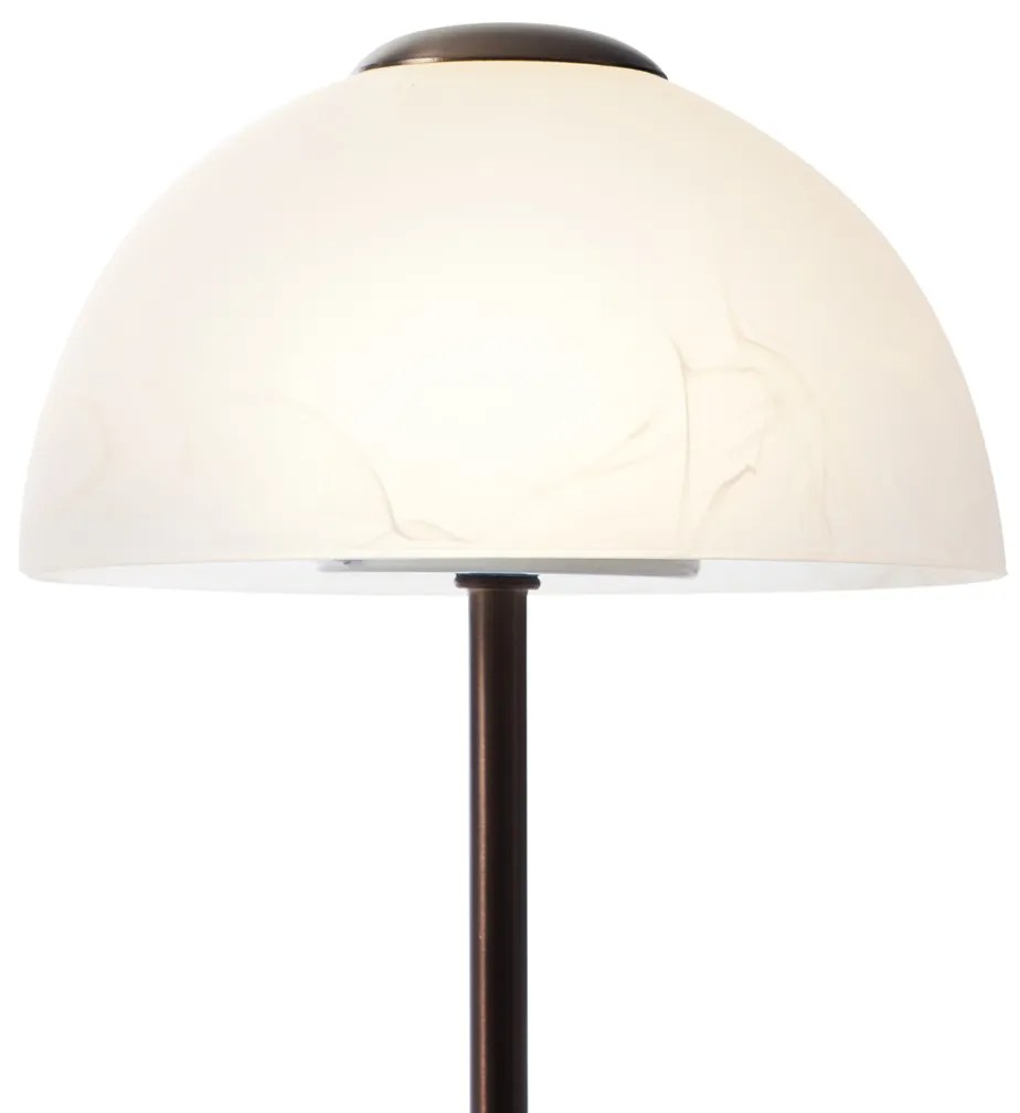 Lampă de masă de design bronz închis incl. LED cu dimmer - Joya