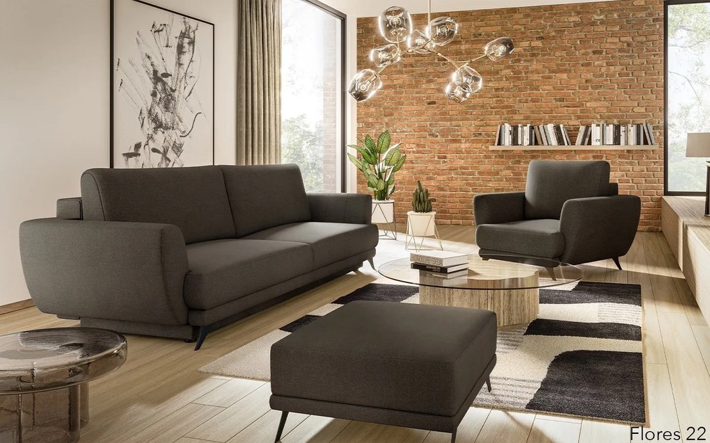 Set lemn masiv Megan - Canapea Fotoliu Taburet Personalizabil - Riviera 38