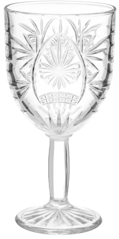 Pahar Ayla, cu picior, sticla, 290 ml, 8.2 x h. 16.2cm